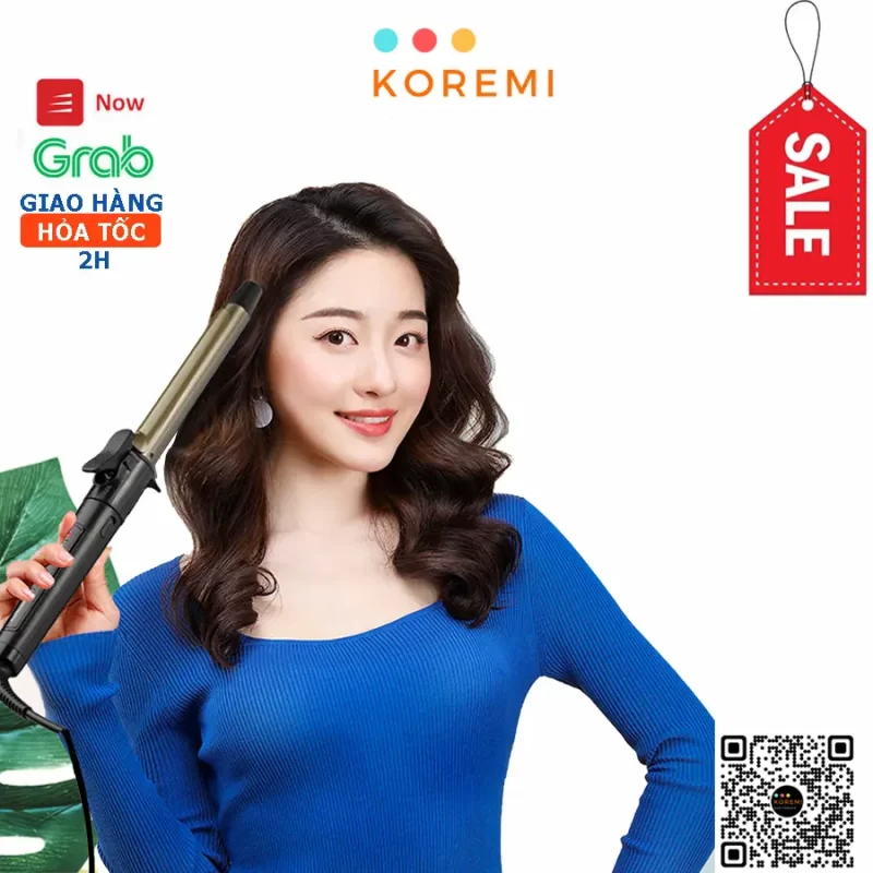 Máy uốn tóc xoăn lọn Hàn Quốc chuẩn salon Koremi 8801 - Koremi ...