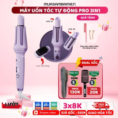 Máy uốn tóc xoăn tự động cao cấp uốn xoăn lọn hàn quốc Koremi