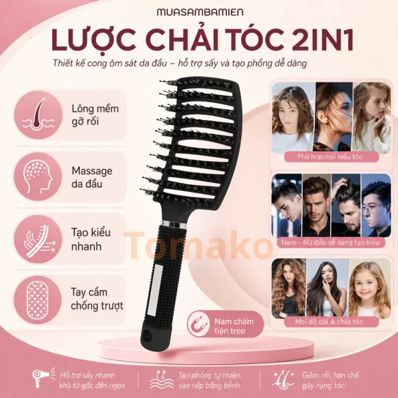 Lược bán nguyệt cỡ lớn