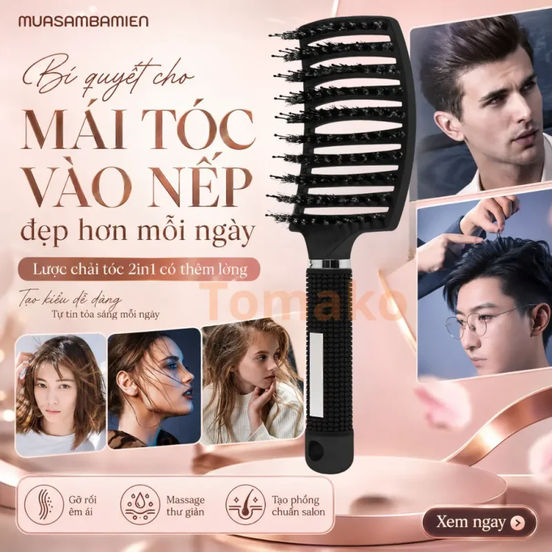 Lược chải tóc xoăn 